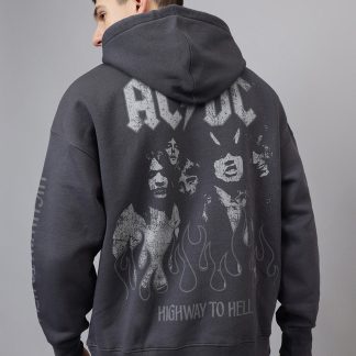 AC/DC Highway To Hell Oversized Hoodie Men