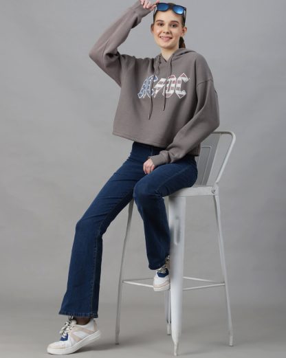 AC/DC Grey Oversized Hoodie Women - Image 4