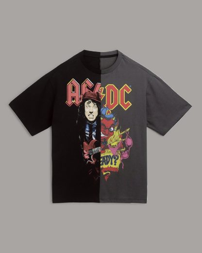 ACDC Black & Grey Oversized Tshirt Men - Image 6