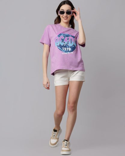 AC/DC Oversized Tshirt Women - Image 4