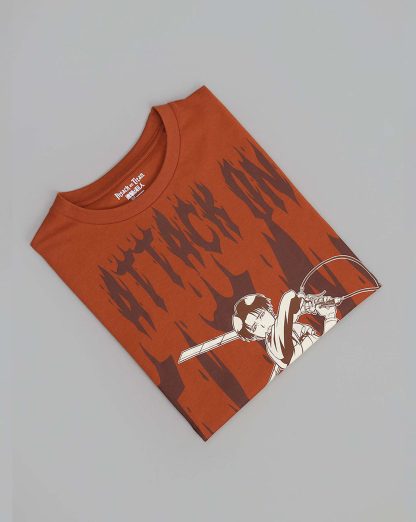 Attack On Titan Printed Regular Fit Tshirt For Men - Image 7