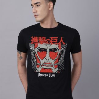 Attack On Titan Printed Regular Fit Tshirt For Men