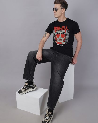 Attack On Titan Printed Regular Fit Tshirt For Men - Image 5