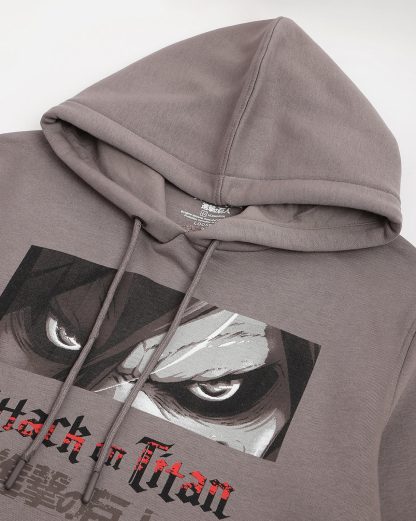 Attack On Titan Grey Hoodie Men - Image 2
