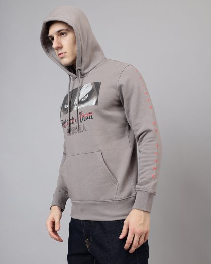 Attack On Titan Grey Hoodie Men - Image 3