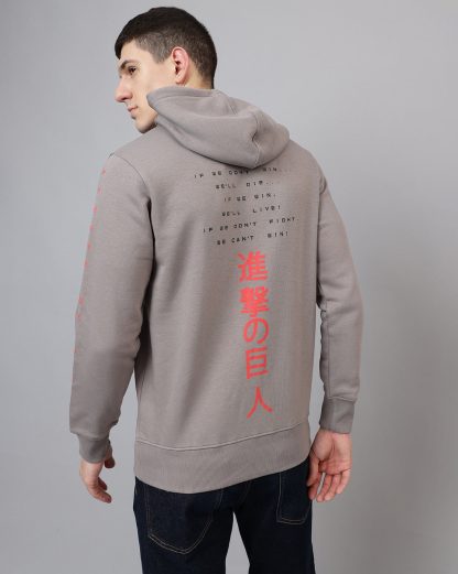 Attack On Titan Grey Hoodie Men - Image 4