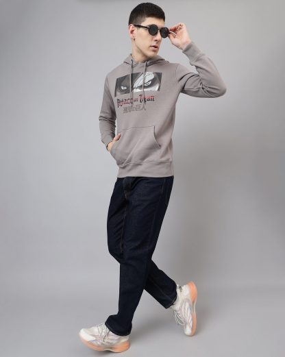 Attack On Titan Grey Hoodie Men - Image 5