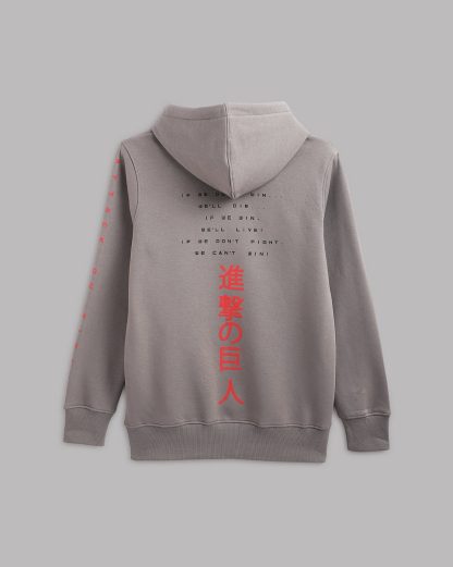 Attack On Titan Grey Hoodie Men - Image 7