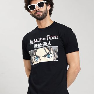 Attack On Titan Black Tshirt Men