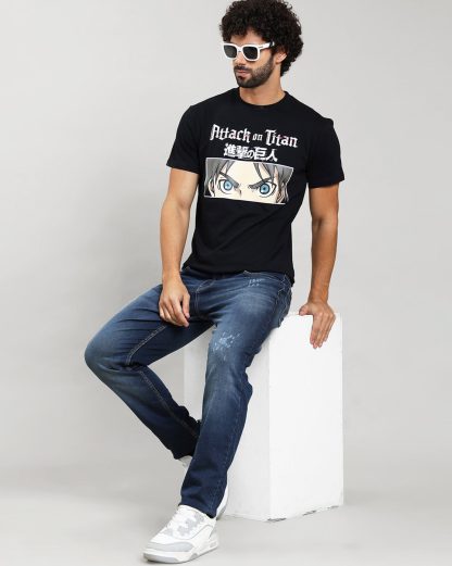 Attack On Titan Black Tshirt Men - Image 4