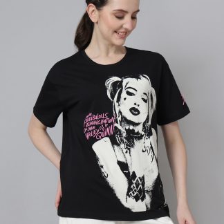 Birds Of Prey Printed Oversized Tshirt For Women