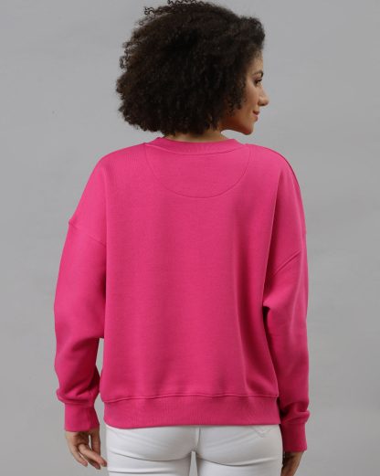 Barbie Pink Oversized Sweatshirt Women - Image 3