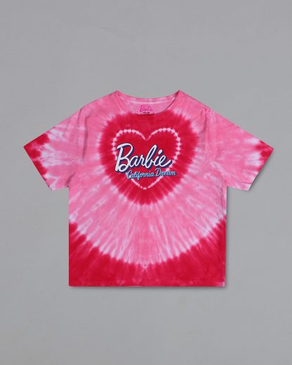 Barbie Relaxed Fit Round Neck Pink Tshirt For Women - Image 5