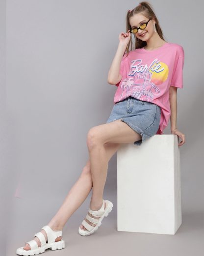Barbie Printed Oversized Tshirt For Women - Image 7