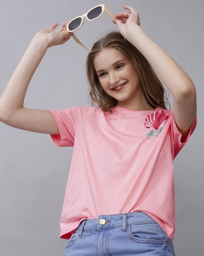 Barbie Printed Regular Fit Tshirt For Women - Image 3
