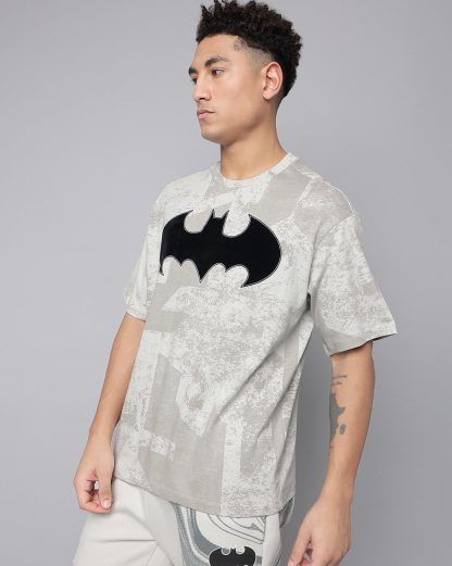 Batman Grey Oversized Tshirt Men - Image 3