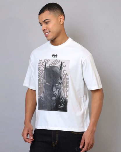 Batman Stitched Patch Oversized Tshirt Men - Image 2