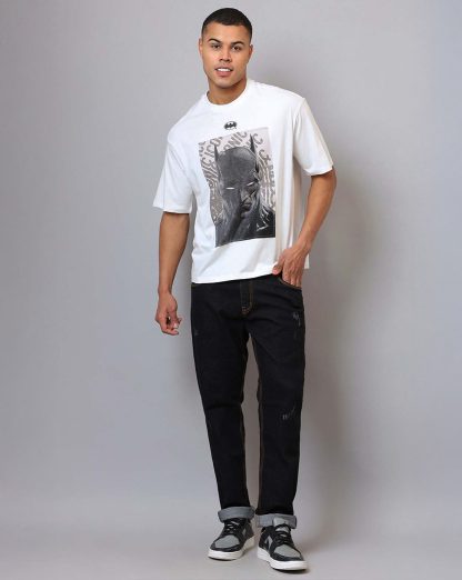 Batman Stitched Patch Oversized Tshirt Men - Image 4