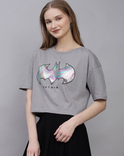 Batman Printed Boxy Fit Tshirt For Women - Image 2