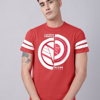 Captain America Printed Regular Fit Tshirt For Men
