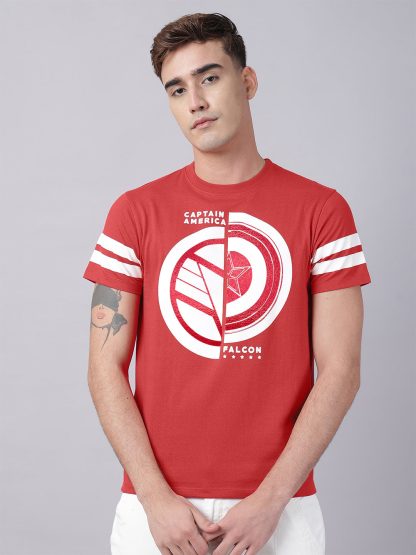 Captain America Printed Regular Fit Tshirt For Men