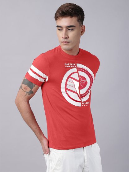 Captain America Printed Regular Fit Tshirt For Men - Image 2