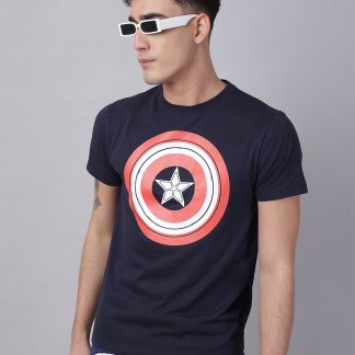 Captain America Printed Regular Fit Tshirt For Men