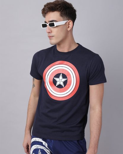 Captain America Printed Regular Fit Tshirt For Men