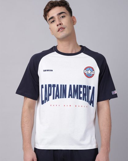 Captain America Printed Oversized Tshirt For Men
