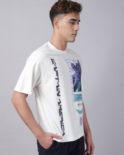Captain America Printed Oversized Tshirt For Men - Image 4