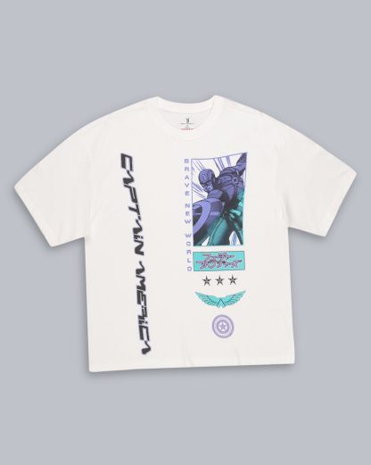 Captain America Printed Oversized Tshirt For Men - Image 7