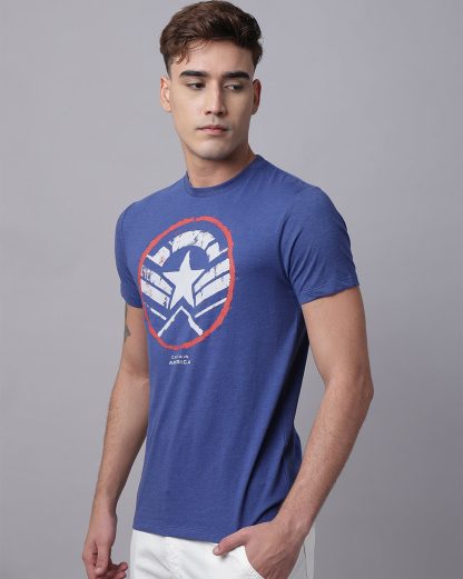 Captain America Printed Regular Fit Tshirt For Men - Image 3