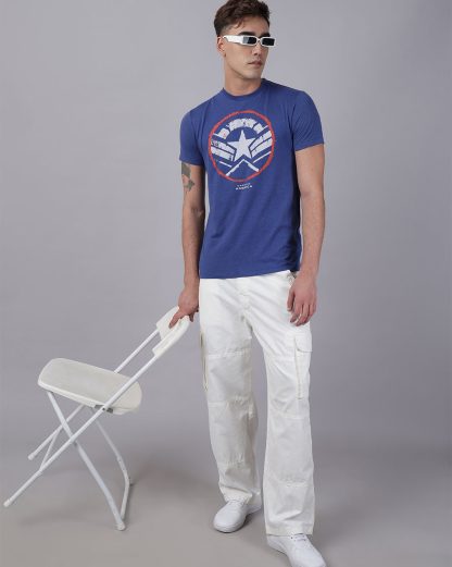 Captain America Printed Regular Fit Tshirt For Men - Image 5