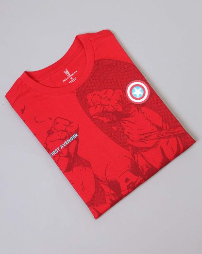 Captain America Printed Oversized Tshirt For Men - Image 7