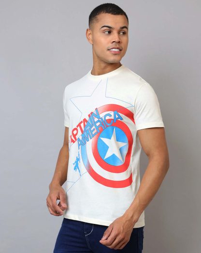 Captain America Printed Regular Fit Tshirt For Men - Image 2
