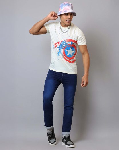 Captain America Printed Regular Fit Tshirt For Men - Image 4