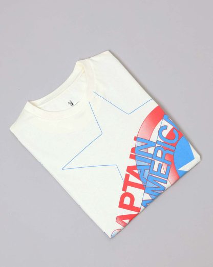 Captain America Printed Regular Fit Tshirt For Men - Image 7