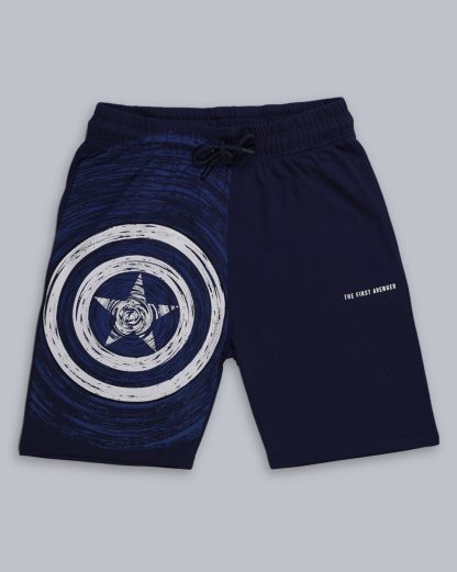 Captain America Printed Regular Fit Shorts For Men - Image 6