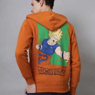Dragon Ball Z Printed Regular Fit Hoodie For Men
