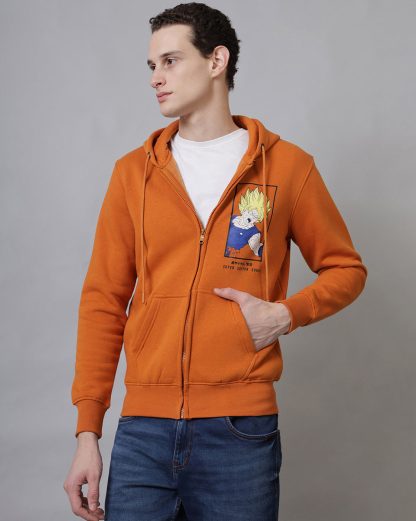 Dragon Ball Z Printed Regular Fit Hoodie For Men - Image 2
