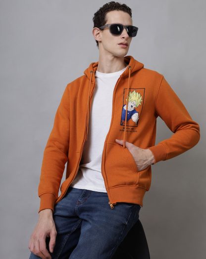 Dragon Ball Z Printed Regular Fit Hoodie For Men - Image 3