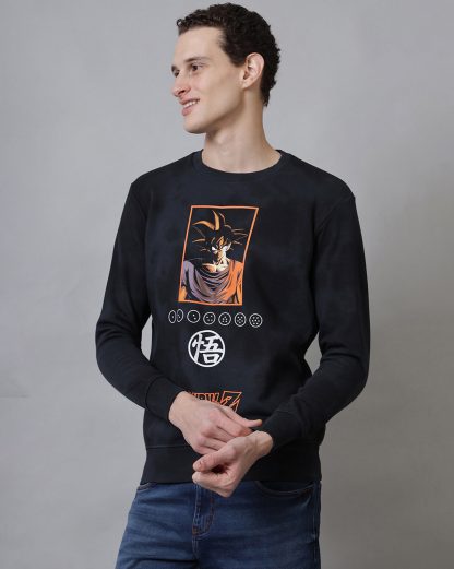 Dragon Ball Z Printed Slim Fit Sweatshirt For Men - Image 2