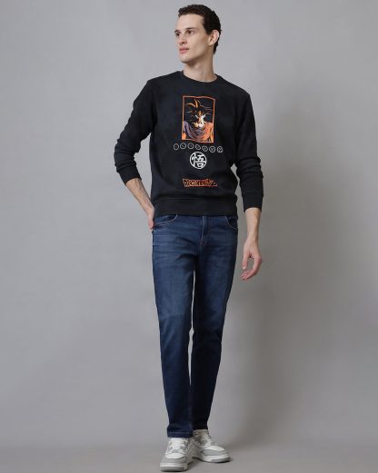 Dragon Ball Z Printed Slim Fit Sweatshirt For Men - Image 4