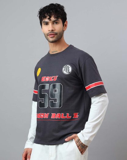 Dragon Ball Z Goku Doctor Sleeve Oversized Tshirt For Men - Image 2