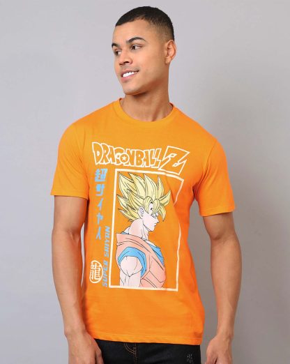 Dragon Ball Z Printed Regular Fit Tshirt For Men