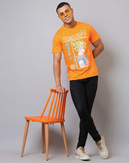 Dragon Ball Z Printed Regular Fit Tshirt For Men - Image 4