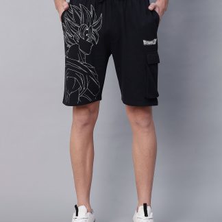 Dragon Ball Z Printed Regular Fit Shorts For Men