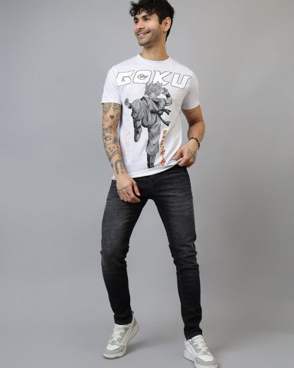 Dragon Ball Z Printed Regular Fit Tshirt For Men - Image 4