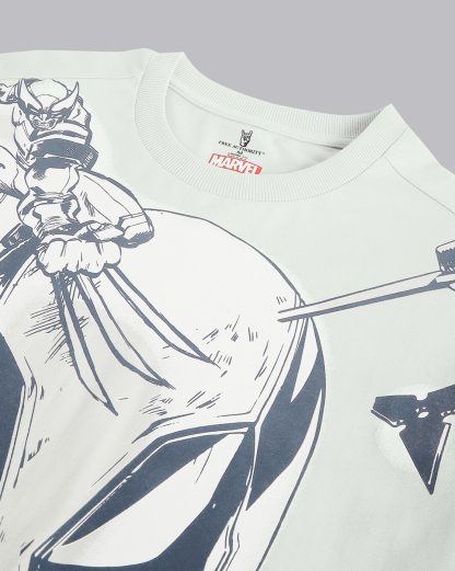 Deadpool & Wolverine Grey Oversized Tshirt Men - Image 2