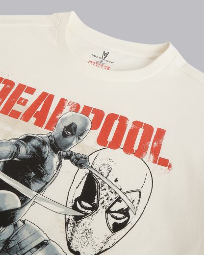 Deadpool & Wolverine Off White Oversized Tshirt Men - Image 2
